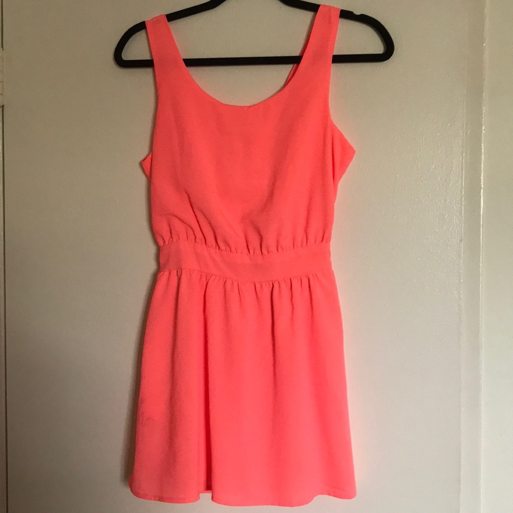 NEON CORAL ROMPER